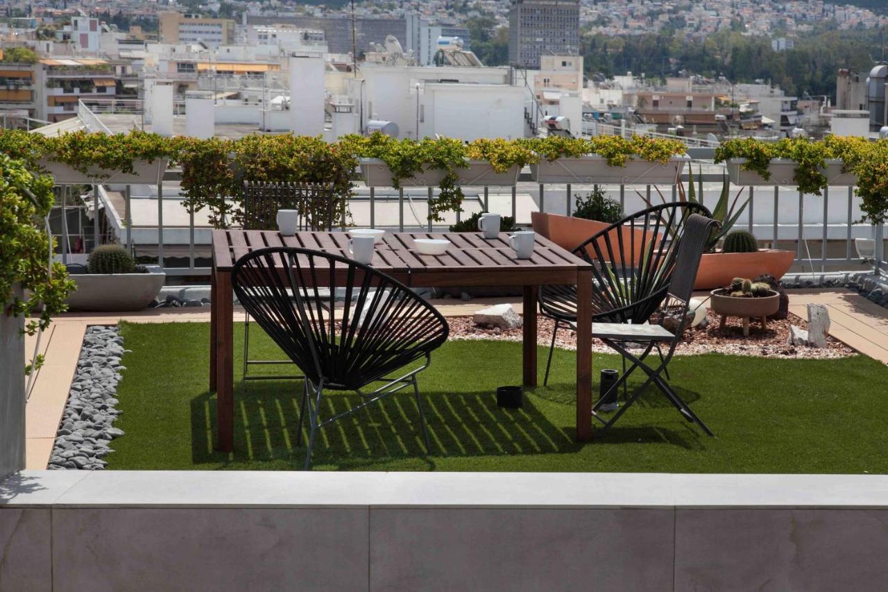Gorgeous Penthouse With Private Jacuzzi And Amazing View! Lägenhet Aten Exteriör bild