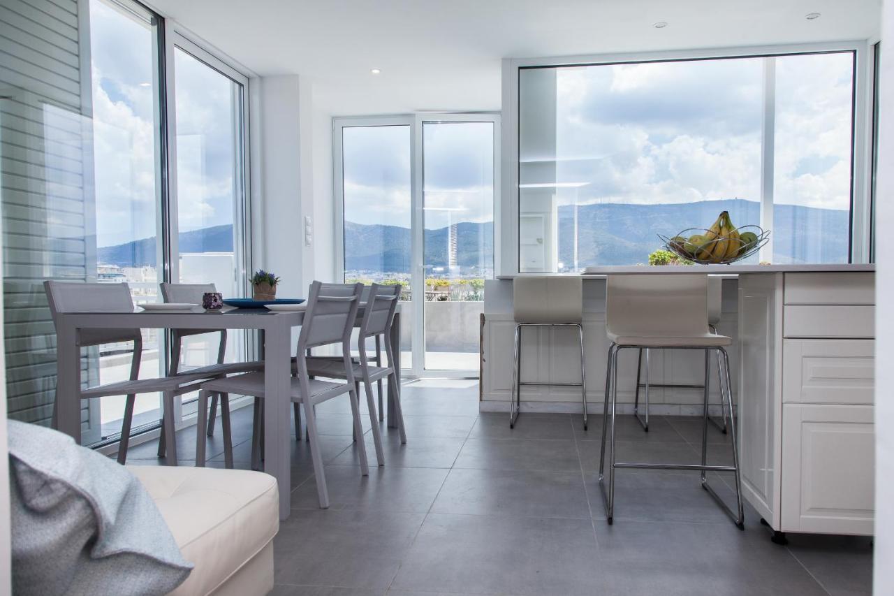 Gorgeous Penthouse With Private Jacuzzi And Amazing View! Lägenhet Aten Exteriör bild